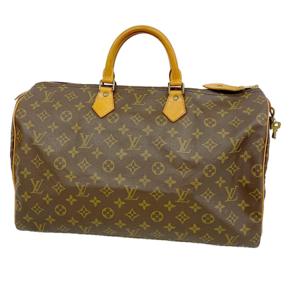 LOUIS VUITTON Authentic Brown Monogram Speedy 40 Bag